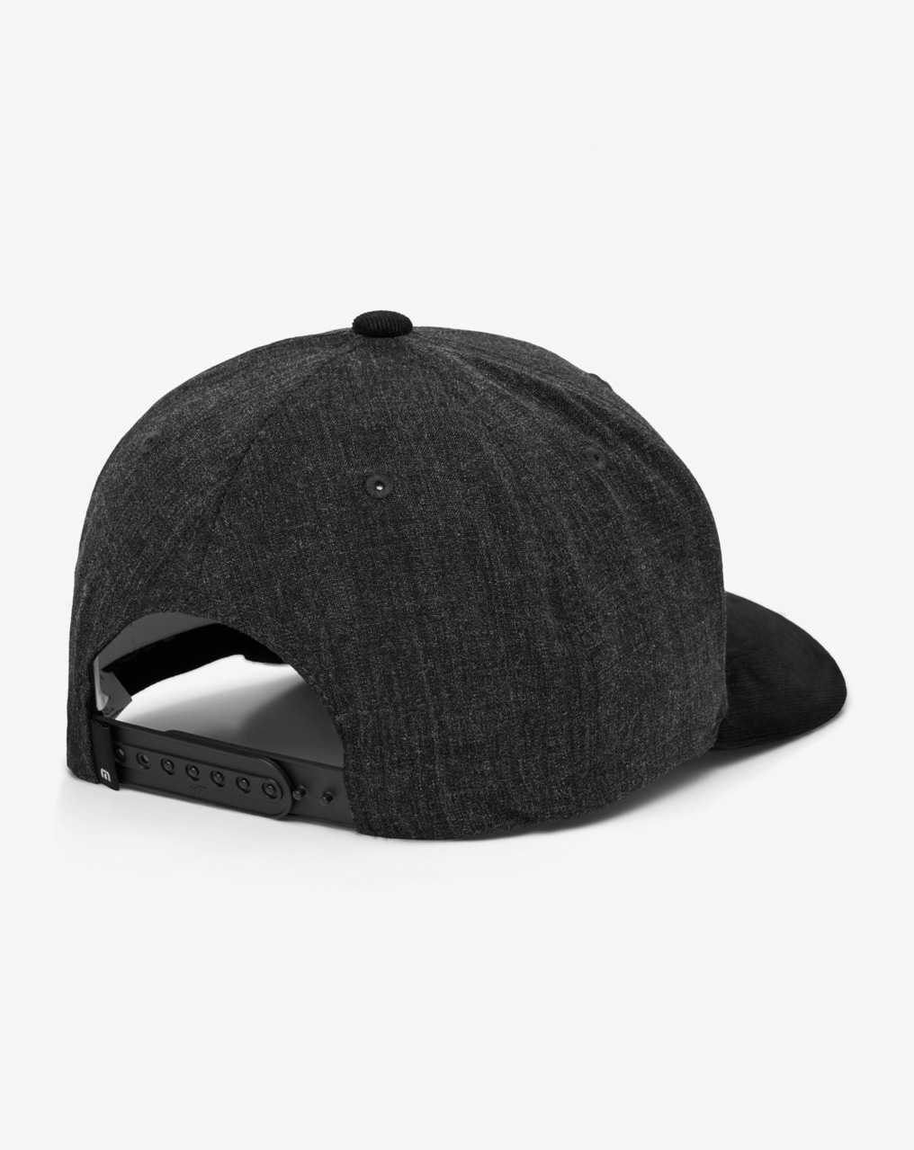 Travis Mathew Burnley Rustic Road Snapback Hat Black | GUNODPZ-96