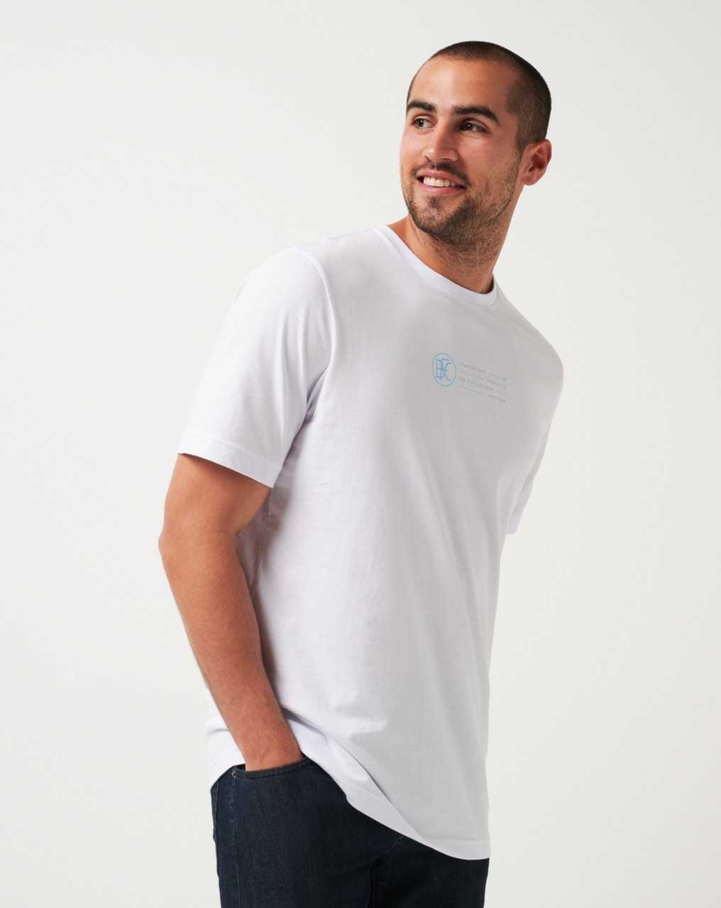 Travis Mathew Burnley Slide Show Tee White | KPIOBLE-38