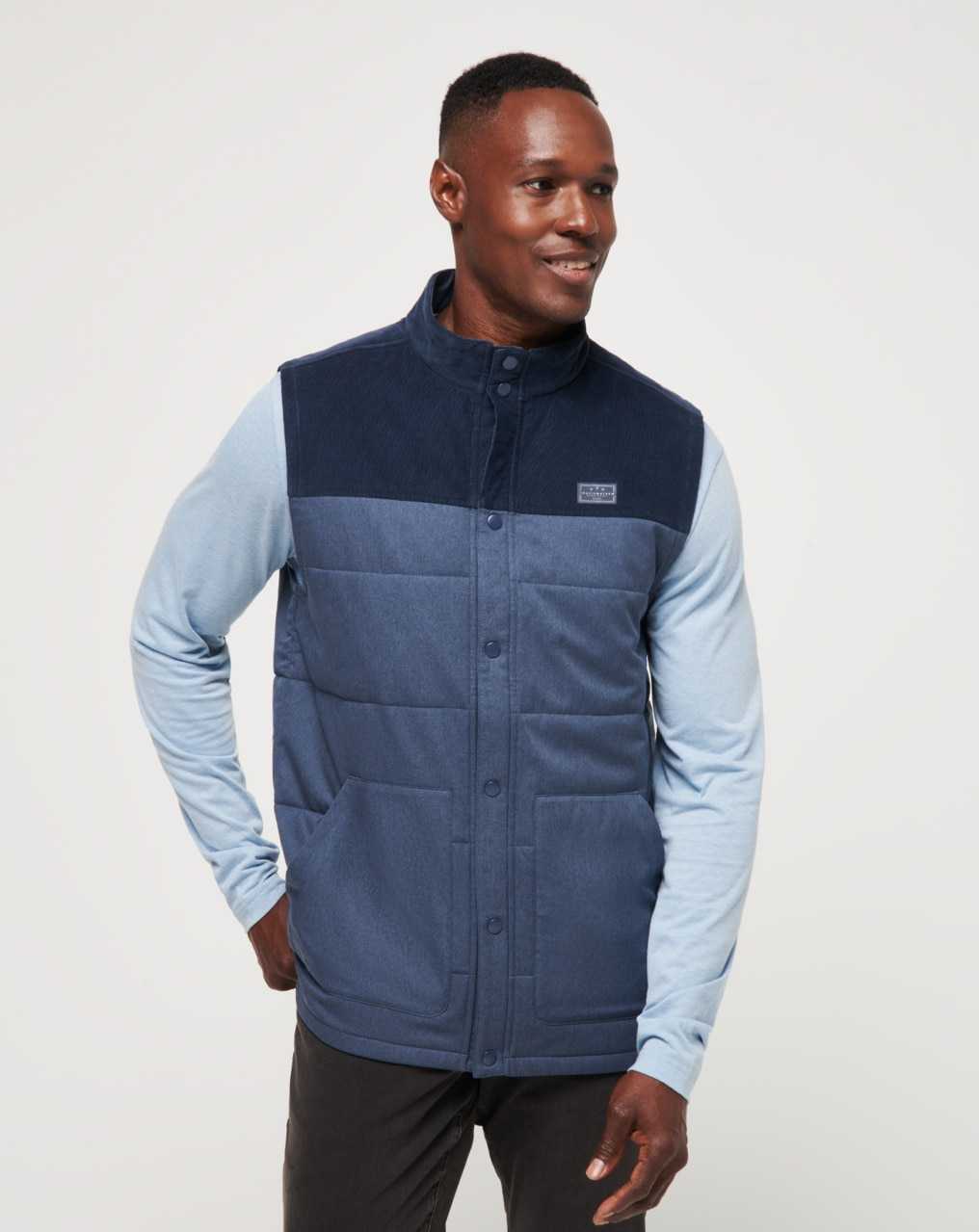 Travis Mathew Business Class Vest Total Eclipse | PEFRJSC-89