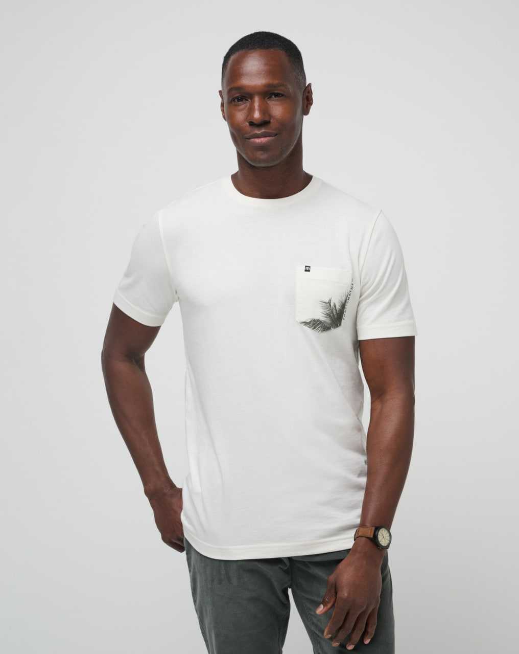 Travis Mathew By The Dock Tee Vanilla Ice | UZPBVWM-53