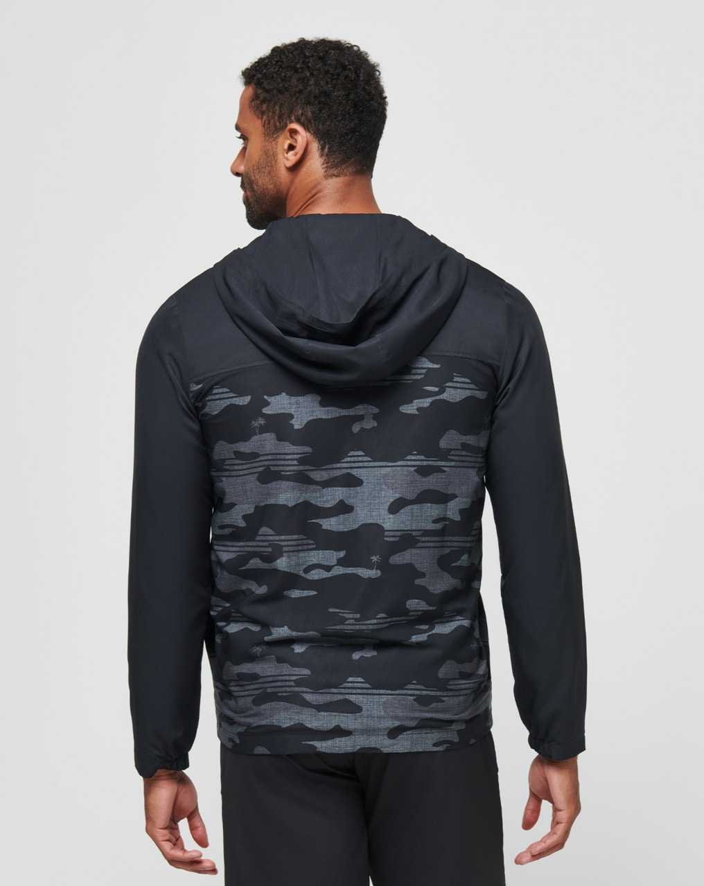 Travis Mathew Camo Tech Hoodie Black | AKUOXSB-94