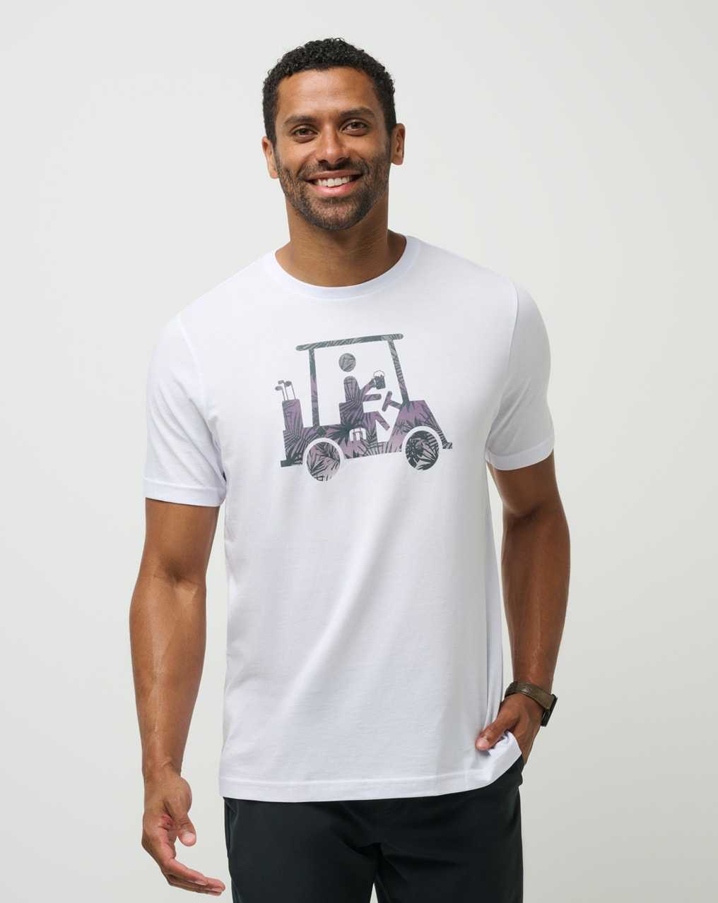 Travis Mathew Catch And Release Tee White | JEQVYLG-64