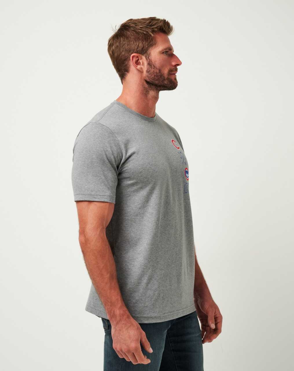 Travis Mathew Chicago Cubs Sunset Slam Tee Heather Grey | WBPOTQF-19