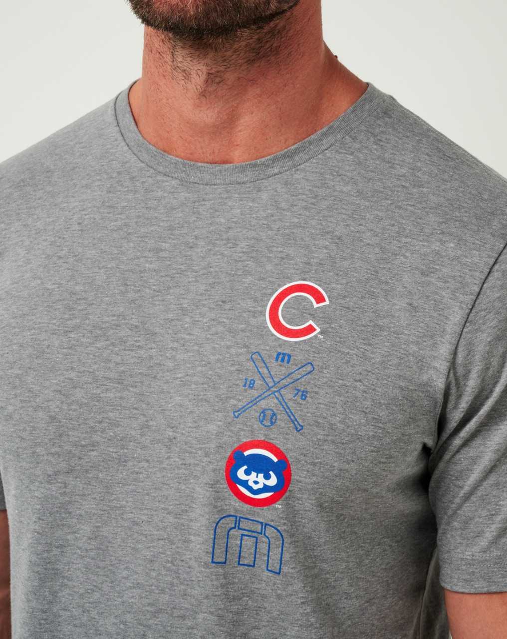 Travis Mathew Chicago Cubs Sunset Slam Tee Heather Grey | WBPOTQF-19