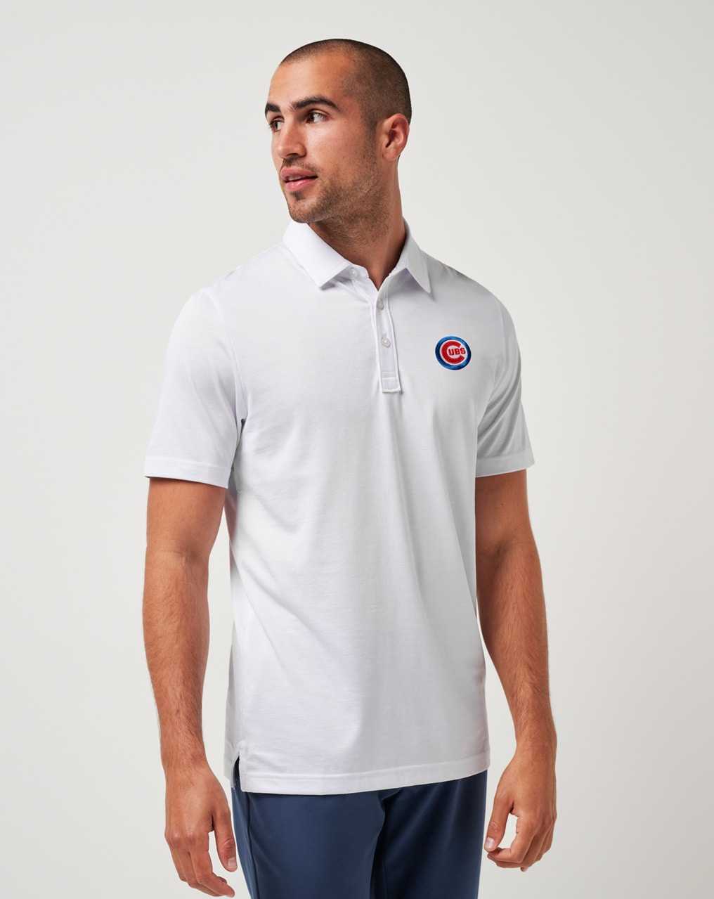 Travis Mathew Chicago Cubs The Zinna Polo White | UAZDOFG-19