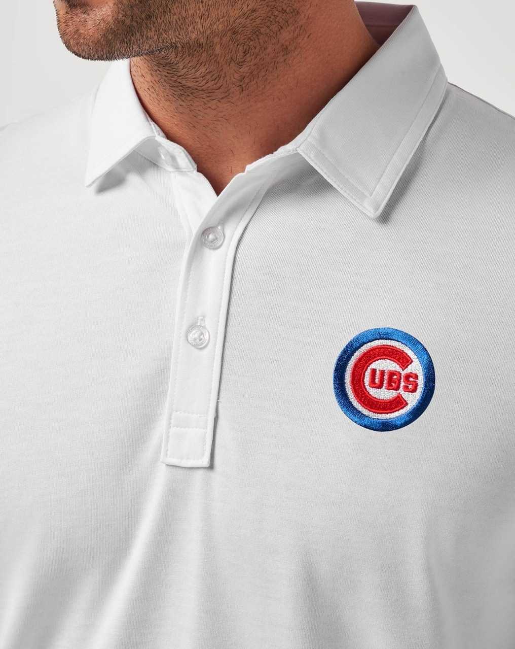 Travis Mathew Chicago Cubs The Zinna Polo White | UAZDOFG-19