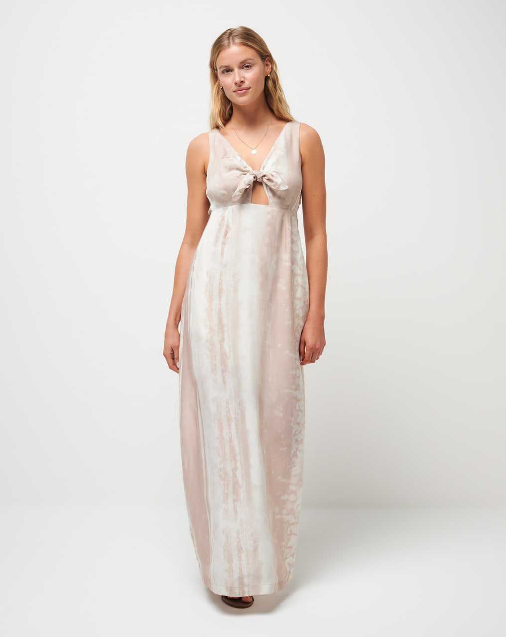 Travis Mathew City To Shore Maxi Dress Brazilian Sand | XZOHAVT-59