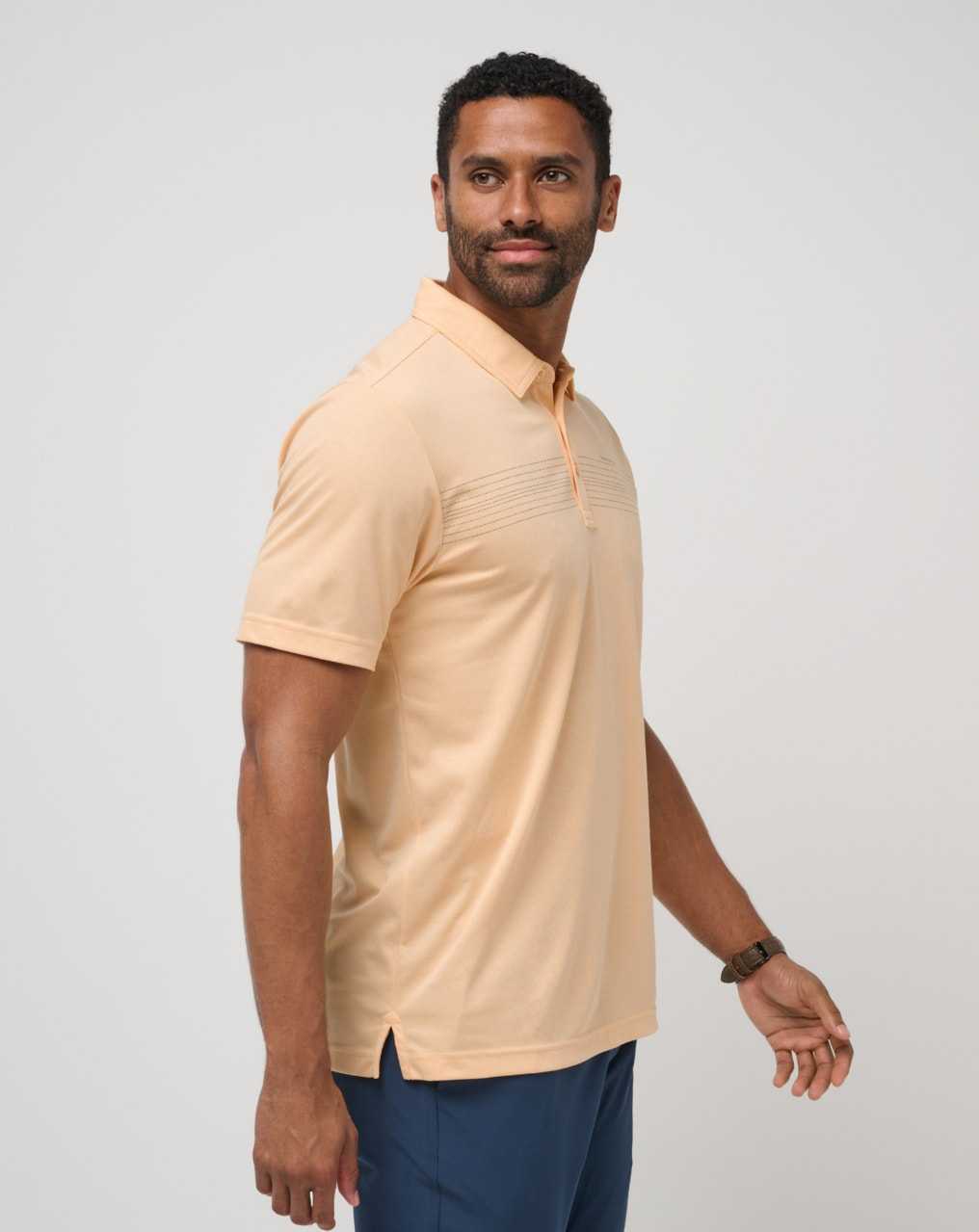 Travis Mathew Cliff Diver Polo Apricot | FBXCWAH-50