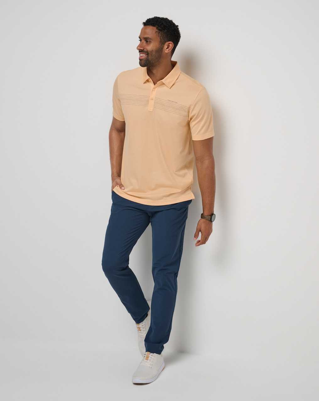 Travis Mathew Cliff Diver Polo Apricot | FBXCWAH-50