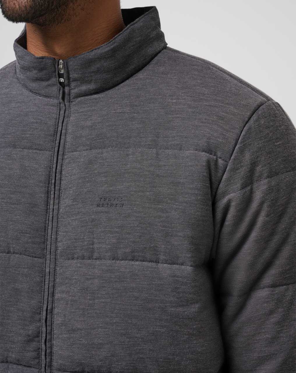 Travis Mathew Climate Drop Jacket Heather Black | RKEIZPA-97