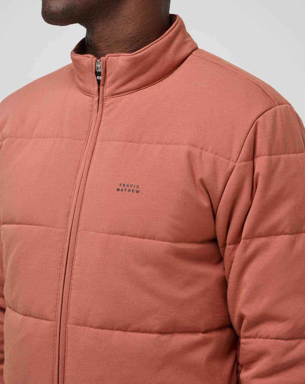 Travis Mathew Climate Drop Jacket Heather Copper | FUEWKOB-51