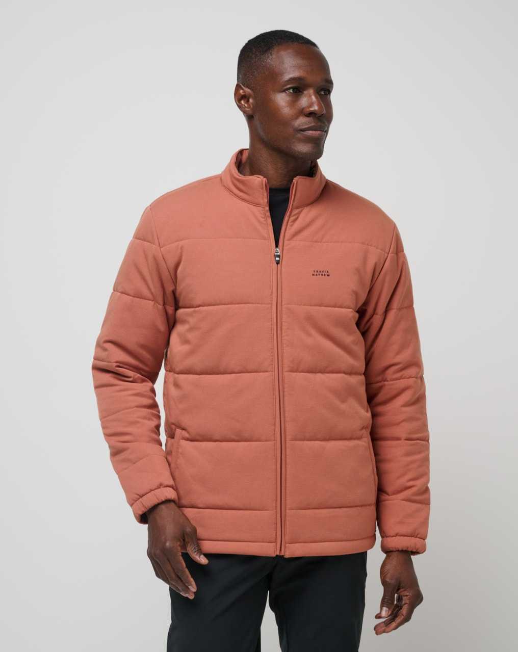 Travis Mathew Climate Drop Jacket Heather Copper | FUEWKOB-51