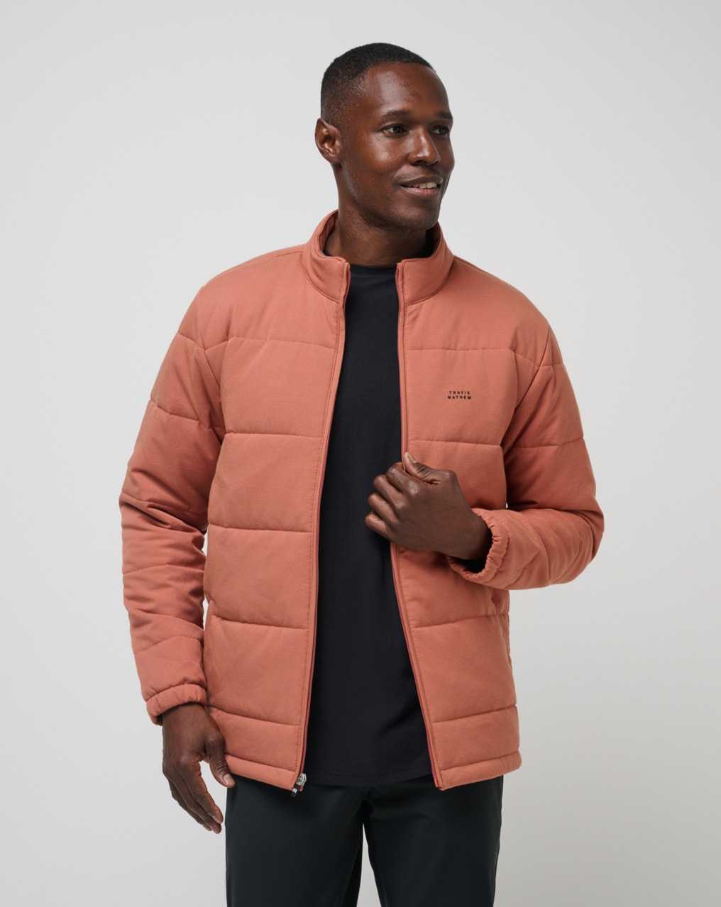 Travis Mathew Climate Drop Jacket Heather Copper | FUEWKOB-51