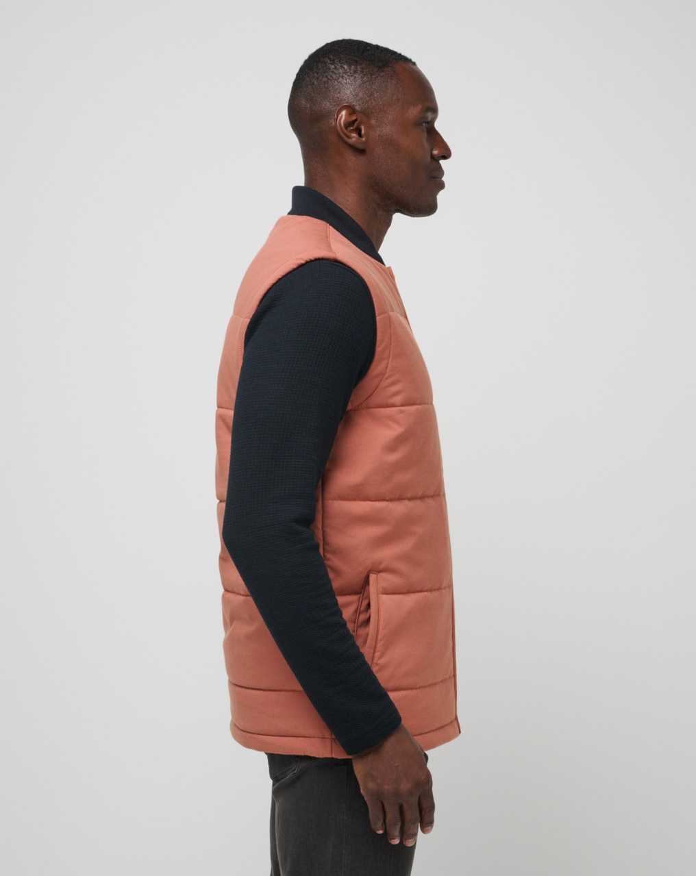 Travis Mathew Climate Drop Vest Heather Copper | MSAKZUE-43