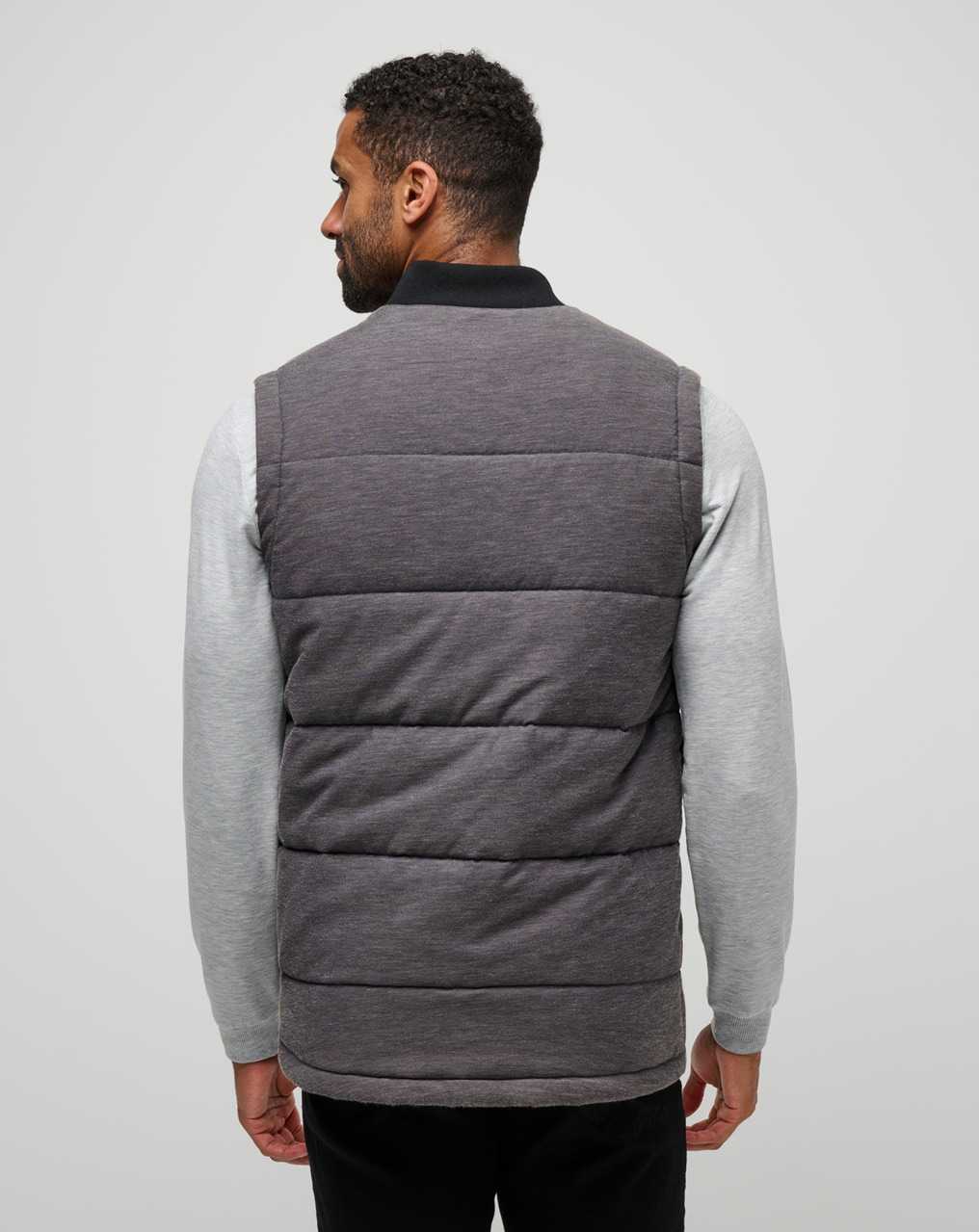 Travis Mathew Climate Drop Vest Heather Black | BLKIXDJ-72