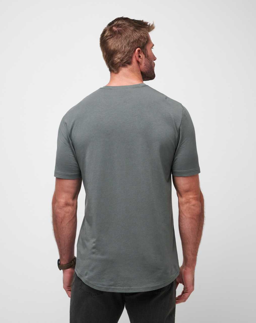 Travis Mathew Cloud Crew Tee Dark Olive | OQSNYPC-79