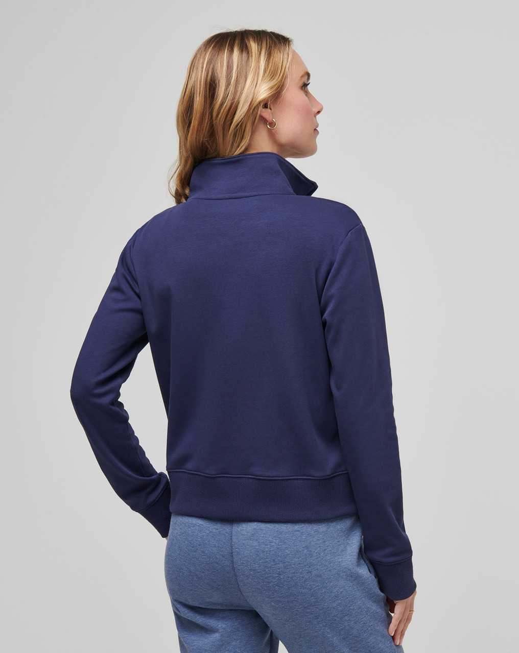 Travis Mathew Cloud Fleece Half Zip Navy | LNPZTEC-40