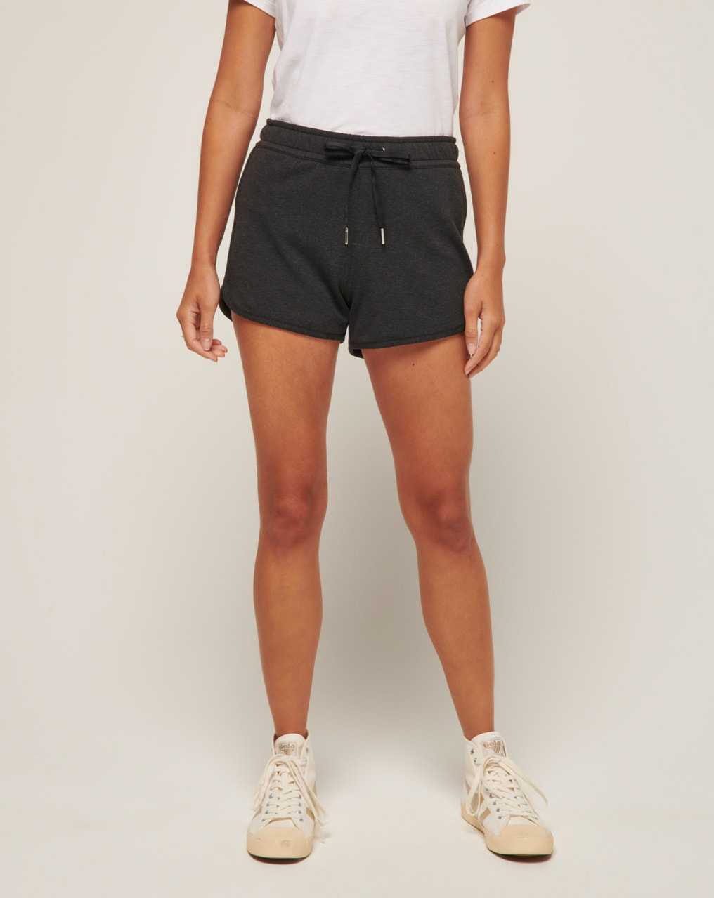 Travis Mathew Cloud Fleece Short 2.0 Heather Black | DTUSOZK-35