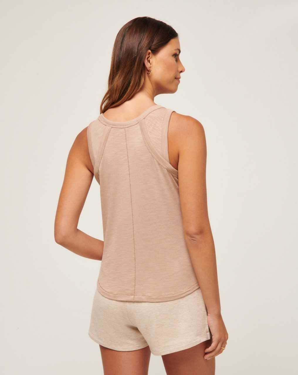 Travis Mathew Cloud Jersey Tank Natural | OWGYEZS-83