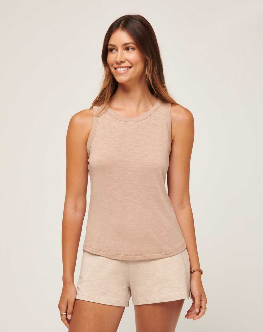 Travis Mathew Cloud Jersey Tank Natural | OWGYEZS-83