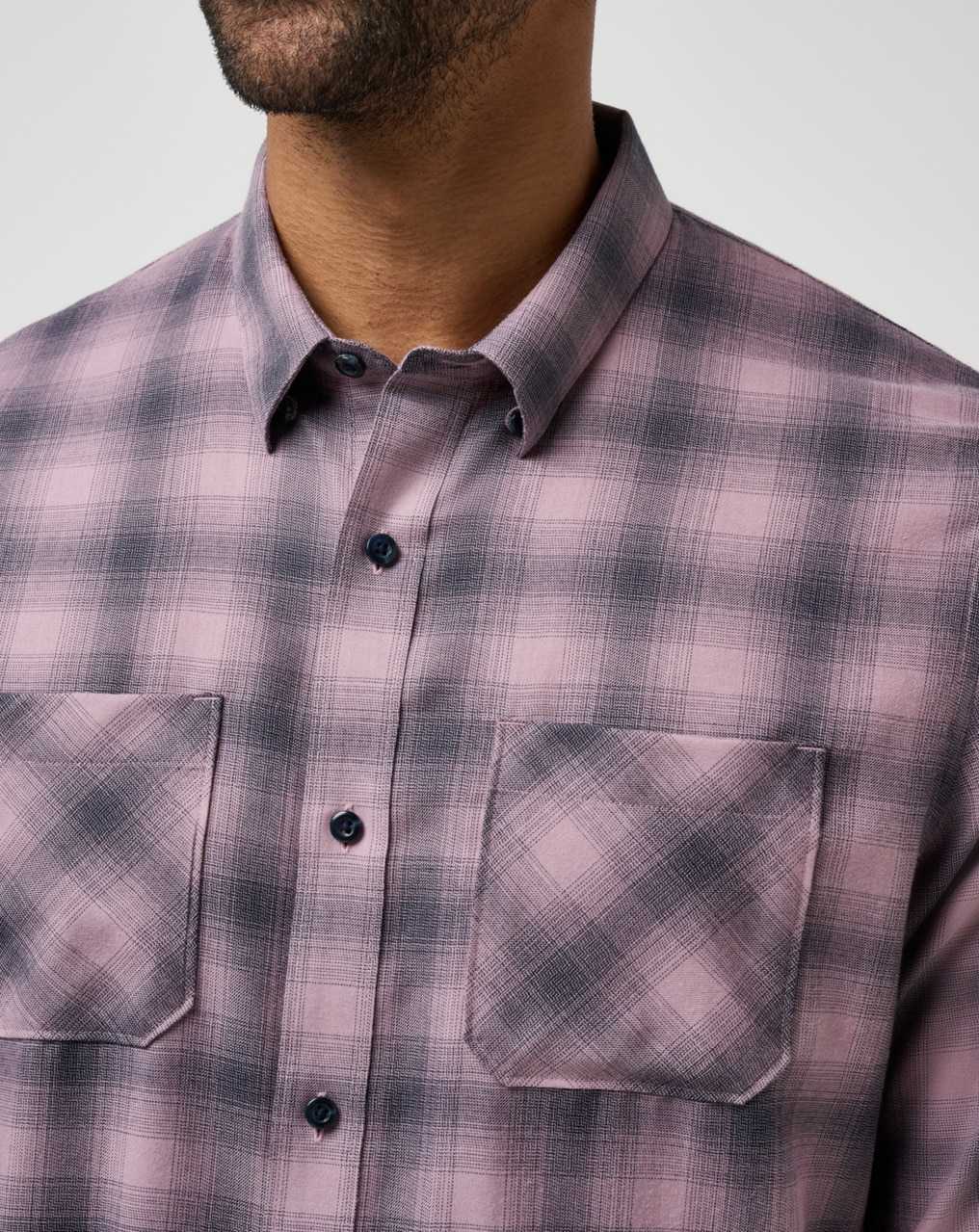 Travis Mathew Cloud Plaid Flannel Button-up Elderberry/Total Eclipse | VGDHNRZ-47