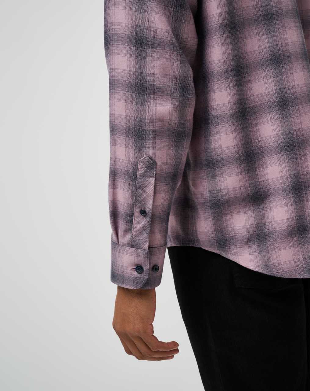 Travis Mathew Cloud Plaid Flannel Button-up Elderberry/Total Eclipse | VGDHNRZ-47