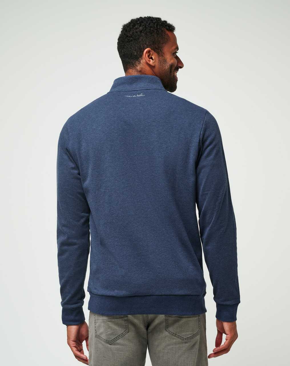 Travis Mathew Cloud Quarter Zip 2.0 Heather Blue | YZJIUVB-24