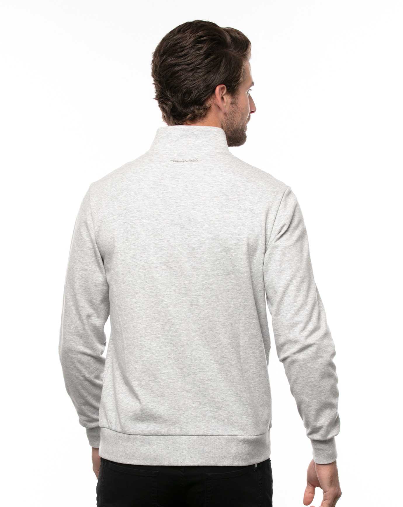 Travis Mathew Cloud Quarter Zip 2.0 Heather Light Grey | CMGVAEJ-19