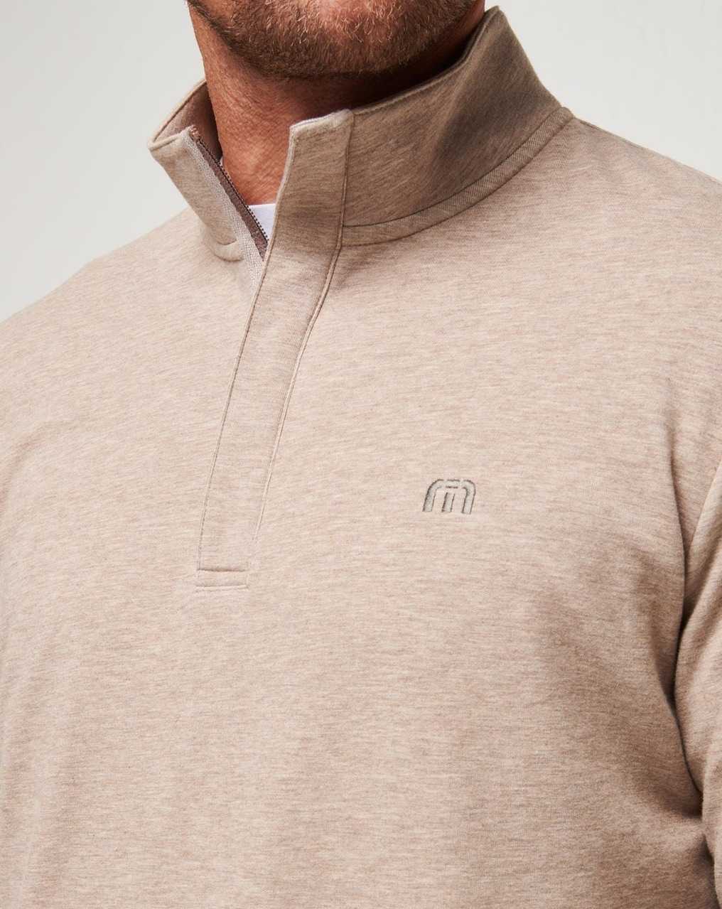 Travis Mathew Cloud Quarter Zip 2.0 Portabella | HLWRYSB-36