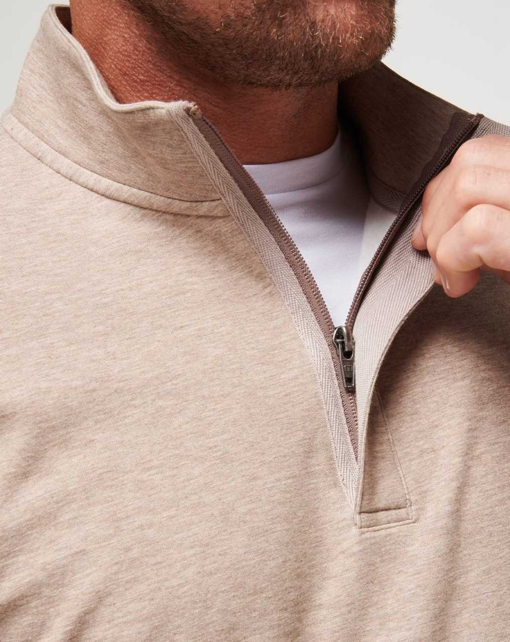 Travis Mathew Cloud Quarter Zip 2.0 Portabella | HLWRYSB-36