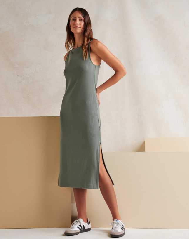 Travis Mathew Cloud Rib Hadley Wood Dress Agave Green | IAWKDFS-69