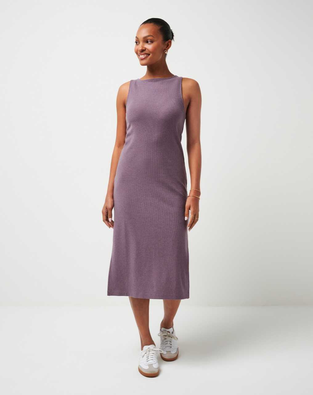 Travis Mathew Cloud Rib Hadley Wood Dress Heather Moonscape | CIUBZWA-52