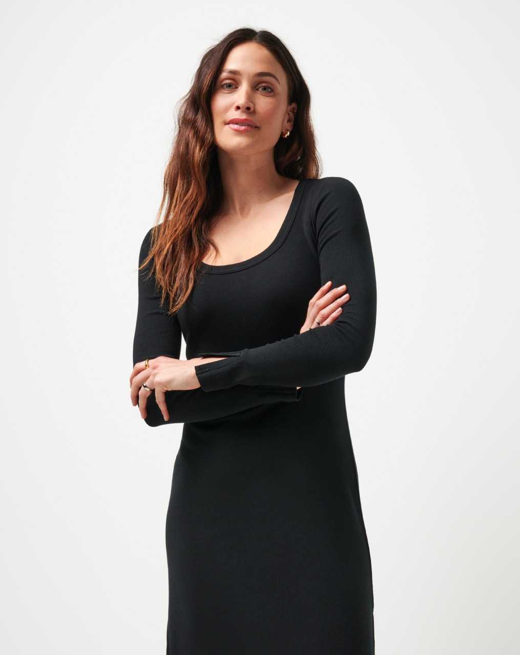 Travis Mathew Cloud Rib Retreat Dress Black | FALNWQS-52