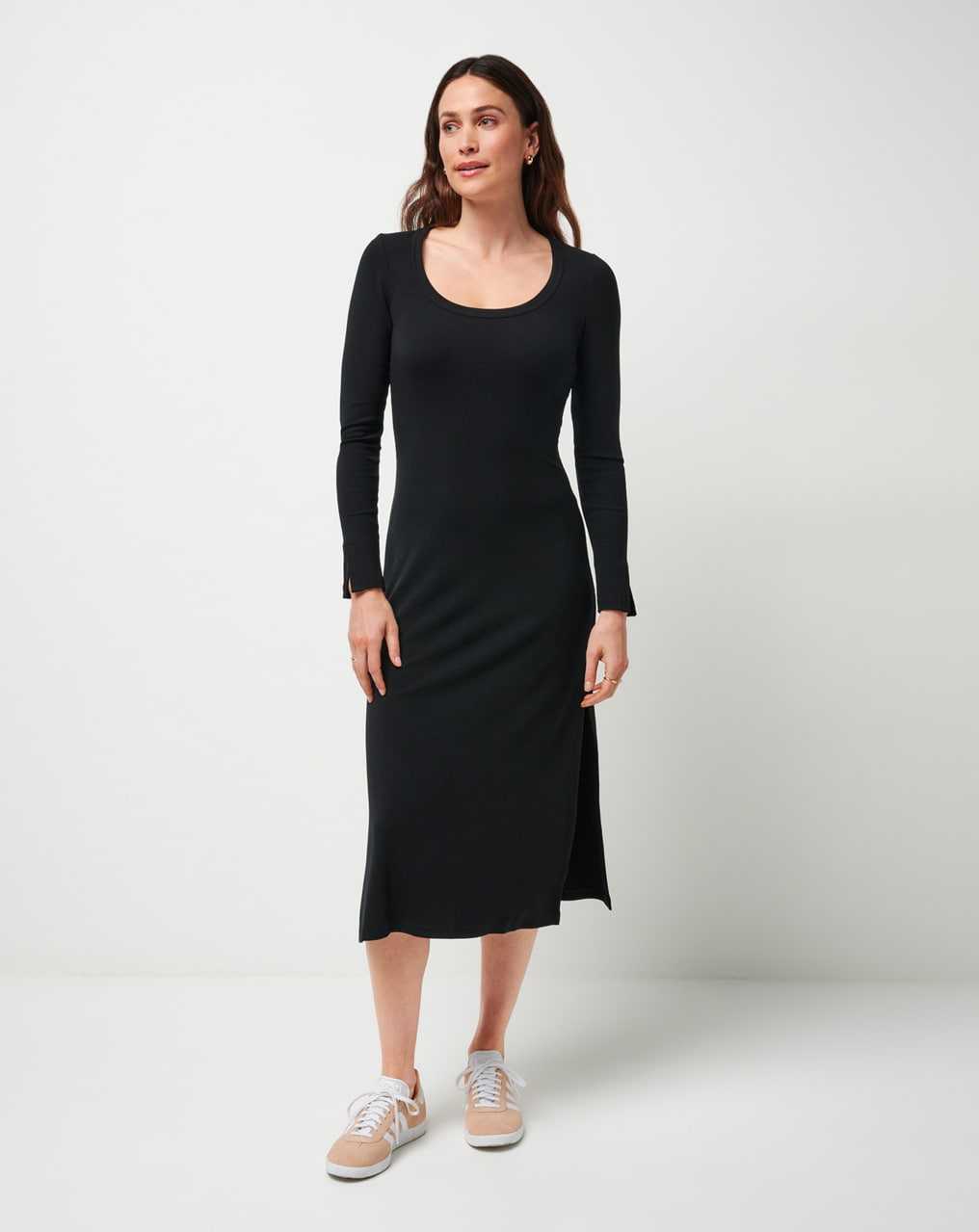 Travis Mathew Cloud Rib Retreat Dress Black | FALNWQS-52