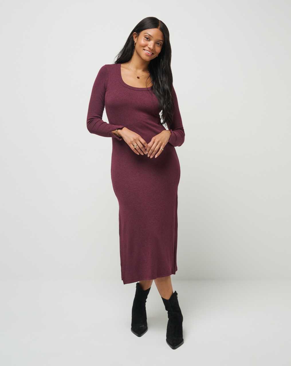 Travis Mathew Cloud Rib Retreat Dress Heather Winetasting | RFNGOVY-84