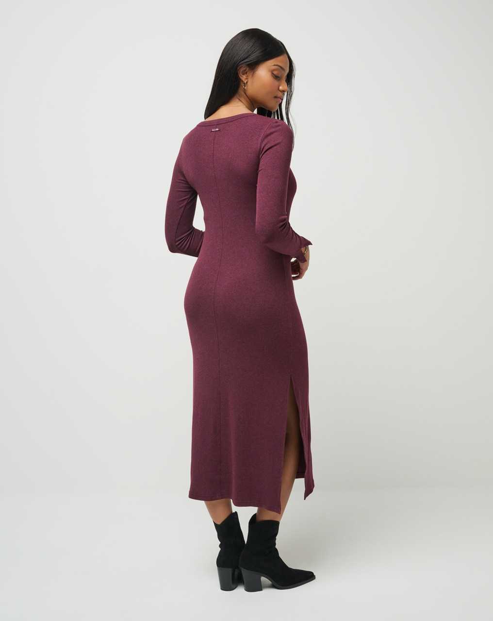 Travis Mathew Cloud Rib Retreat Dress Heather Winetasting | RFNGOVY-84