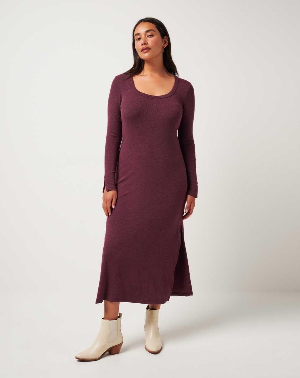 Travis Mathew Cloud Rib Retreat Dress Heather Winetasting | RFNGOVY-84