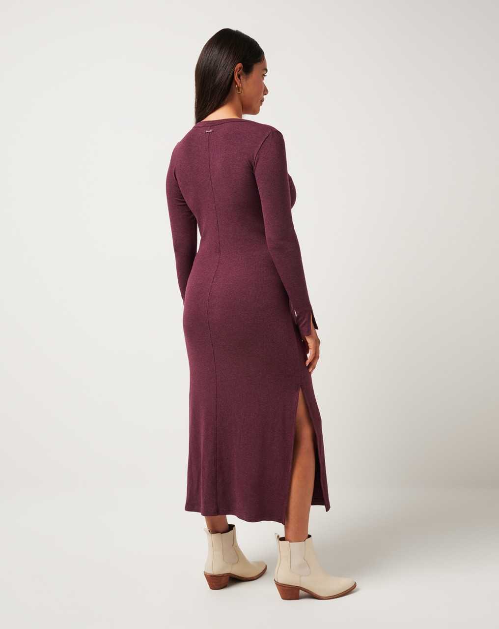 Travis Mathew Cloud Rib Retreat Dress Heather Winetasting | RFNGOVY-84