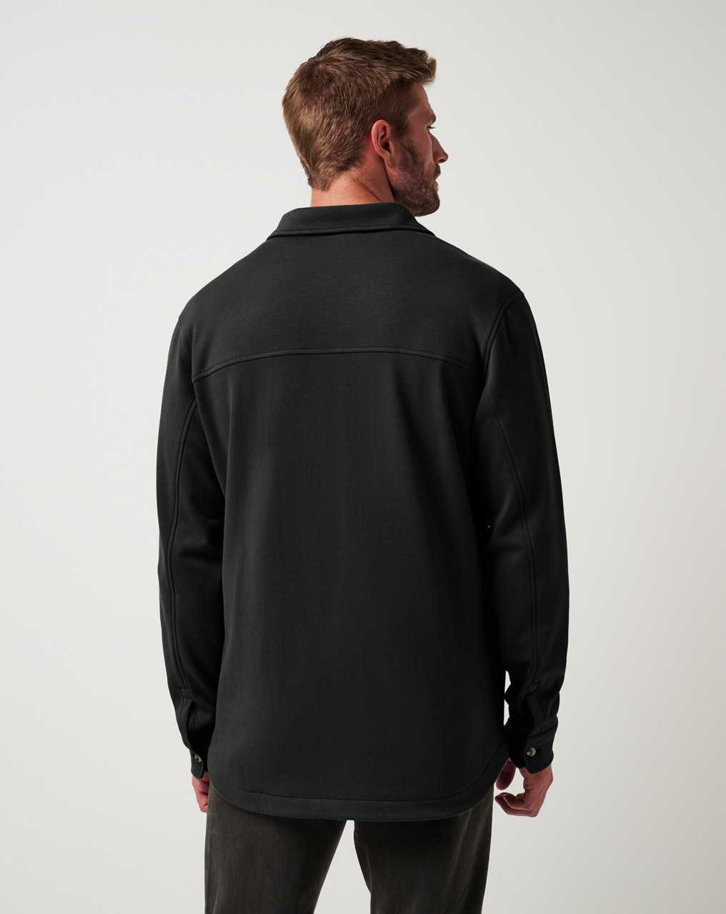 Travis Mathew Cloud Shirt Jacket Black | FRCTING-15