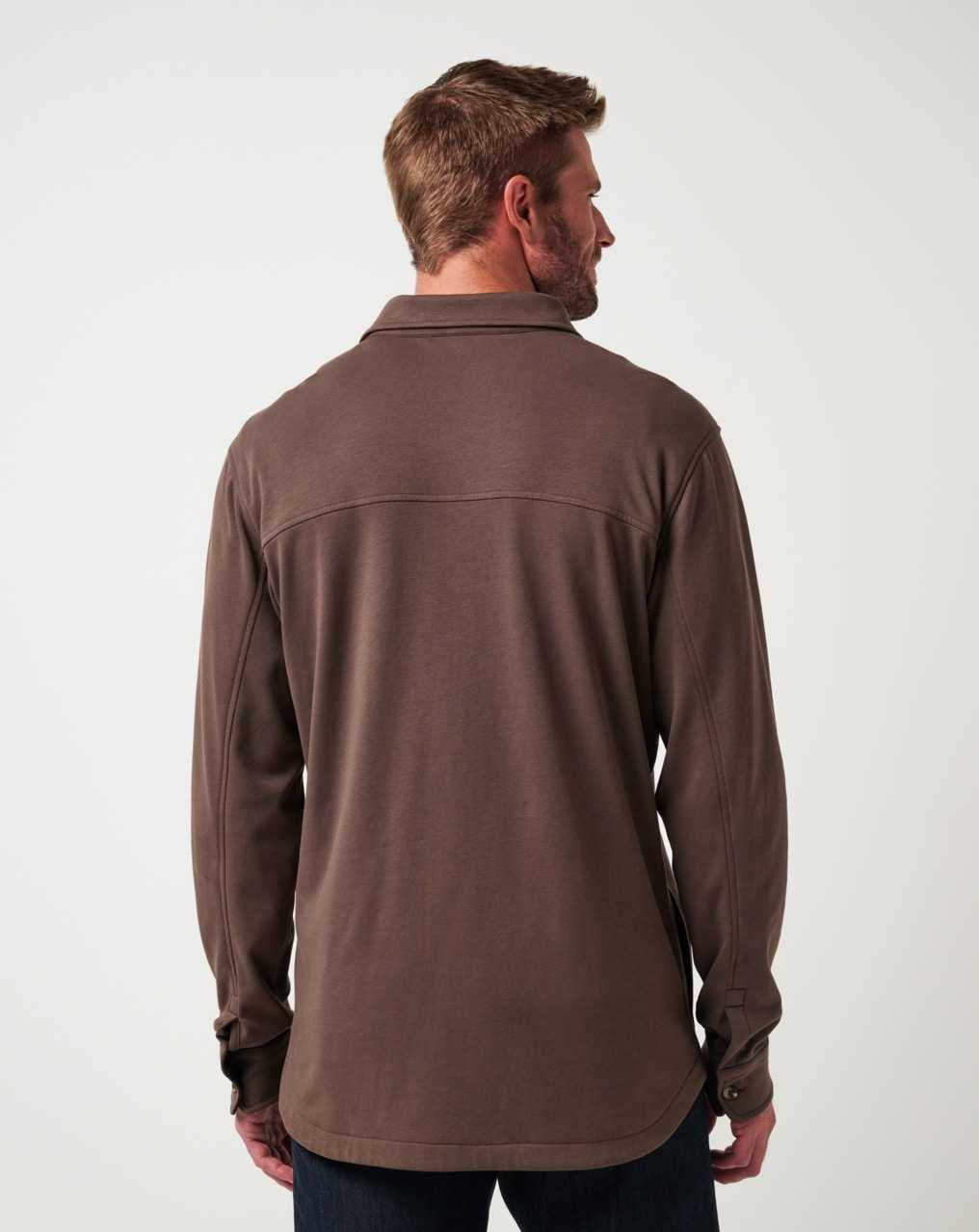 Travis Mathew Cloud Shirt Jacket Chocolate | GCIUAVW-65