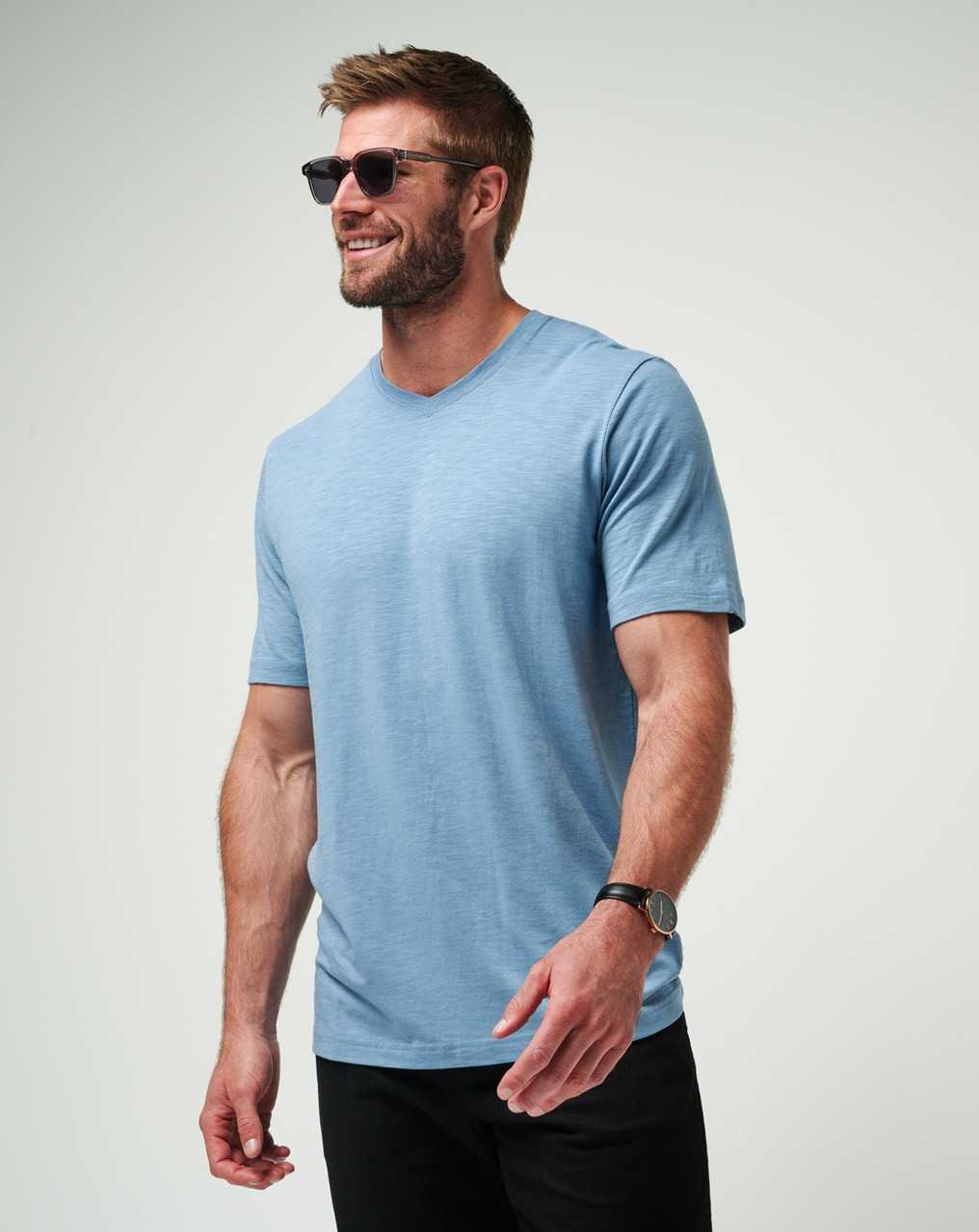 Travis Mathew Cloud Tee Copen Blue | YJZRLDN-61