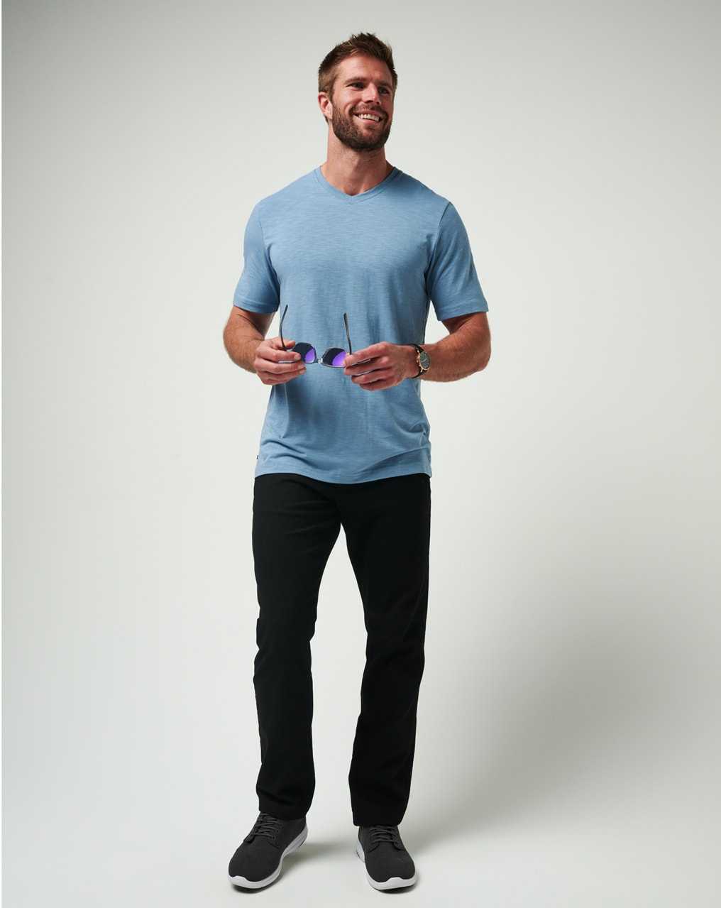 Travis Mathew Cloud Tee Copen Blue | YJZRLDN-61