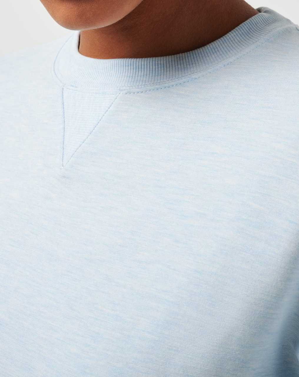 Travis Mathew Cloud Terry Crew Heather Baby Blue | GSTQCWM-56