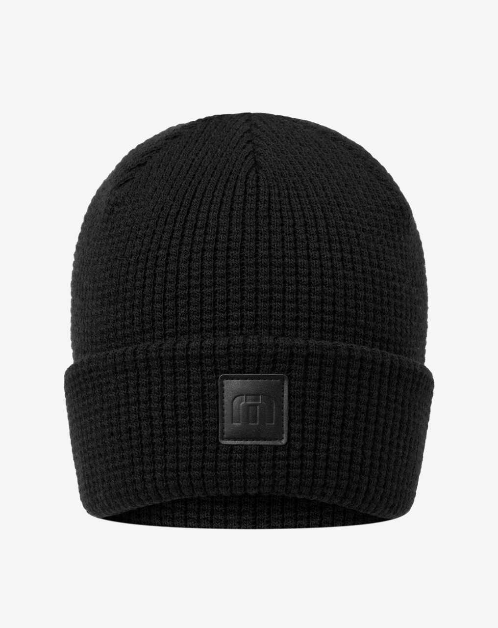 Travis Mathew Cloud Waffle Beanie Black | CSWUTGJ-64