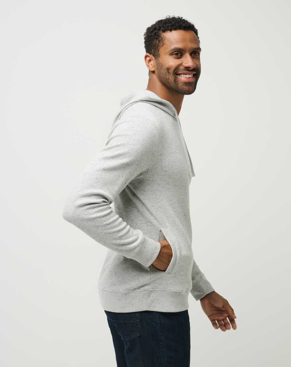 Travis Mathew Cloud Waffle Hoodie Light Grey | BKQEUPG-65