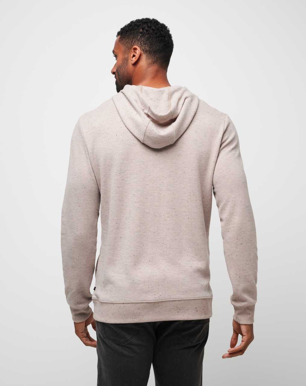 Travis Mathew Cloud Waffle Hoodie Oxford Tan | AECGXOL-20