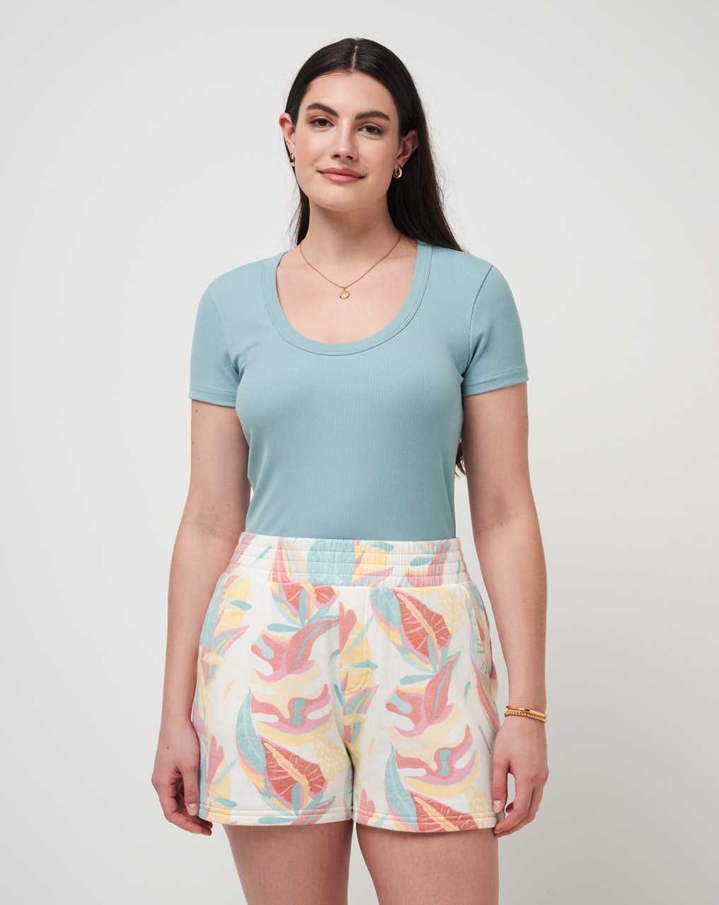 Travis Mathew Come Alive Cloud Ribbed Top Cameo | JSHUZVA-96