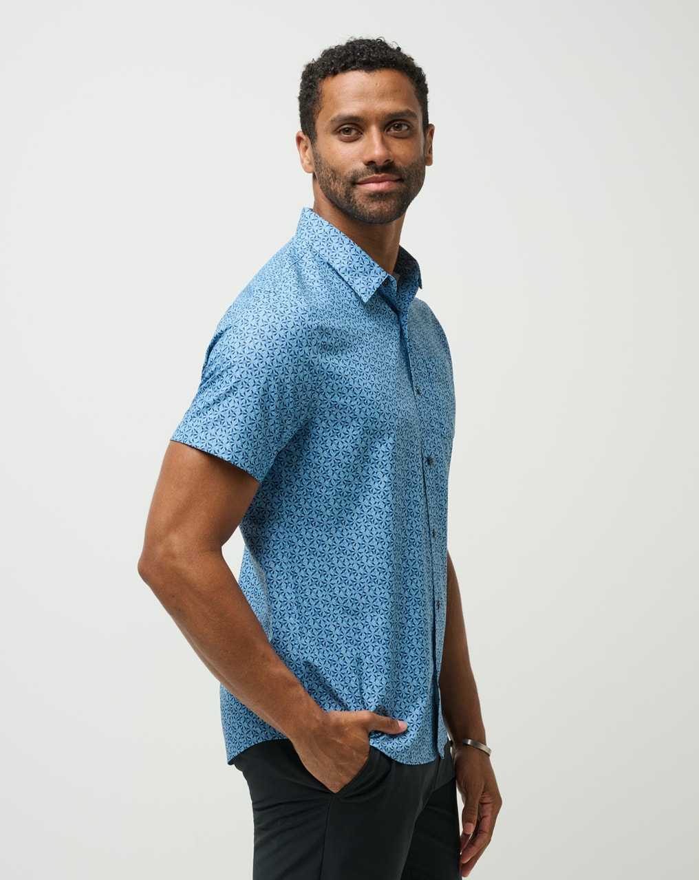 Travis Mathew Country Mile Button-up Quiet Harbor | JCPFGHU-63