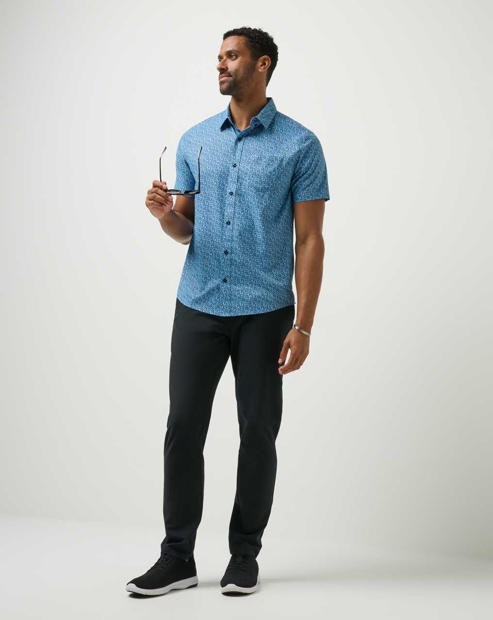 Travis Mathew Country Mile Button-up Quiet Harbor | JCPFGHU-63