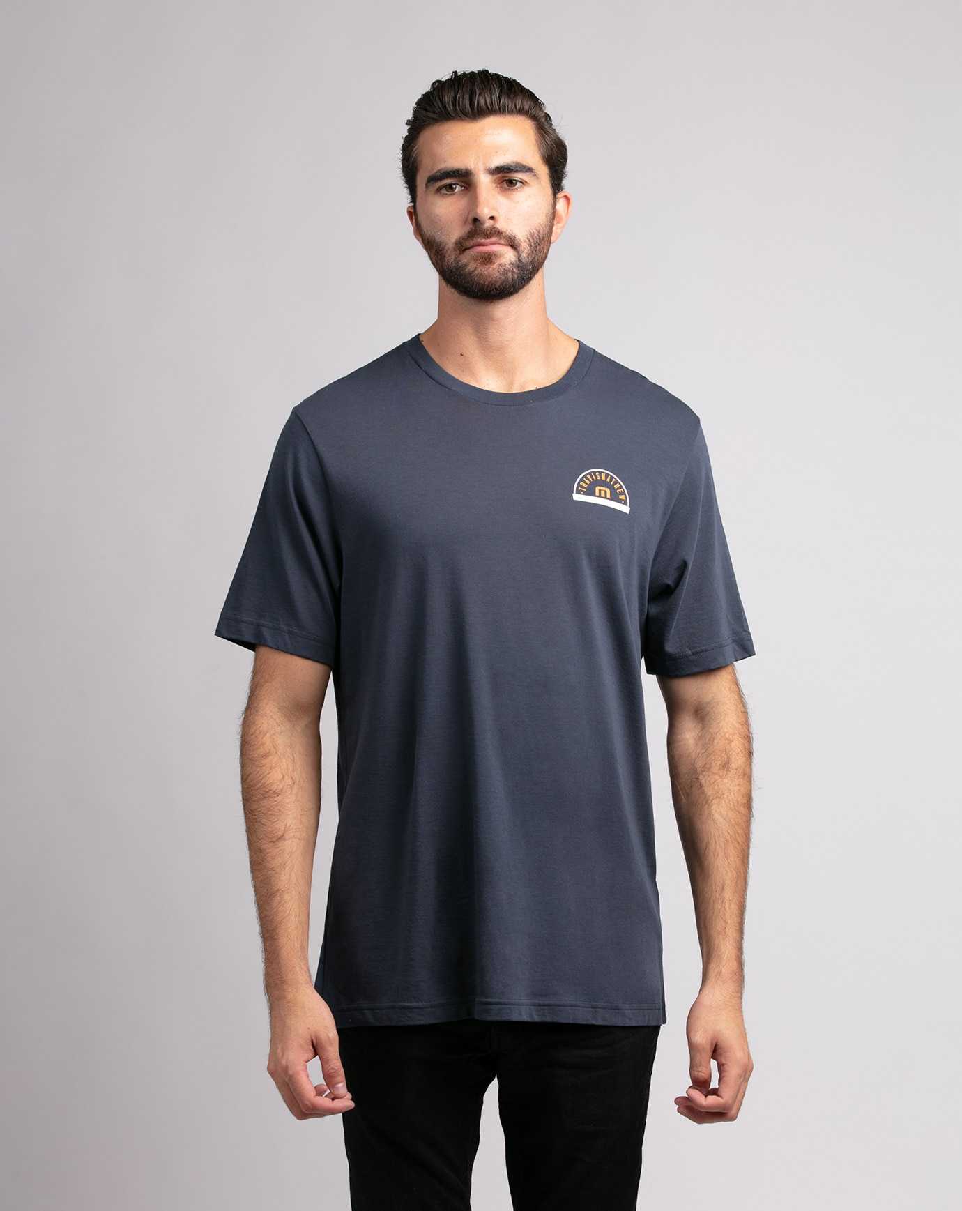 Travis Mathew Da Beers Tee Mood Indigo | HLVNZGC-02